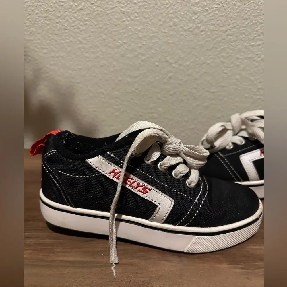 HEELYS Pro Wheeled Black Heel Boy Sneaker Size 13c